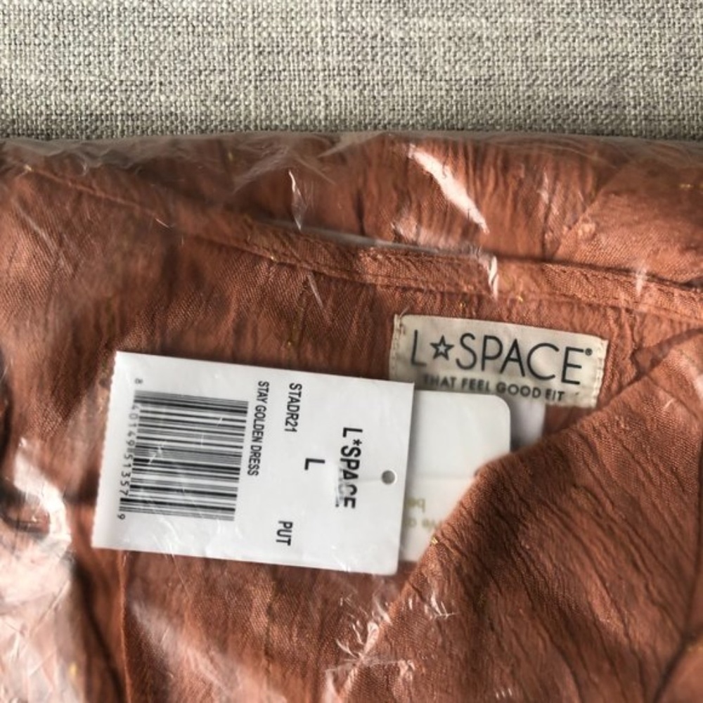 LSPACE Stay Golden Dress (size L) NWT - Picture 7 of 8